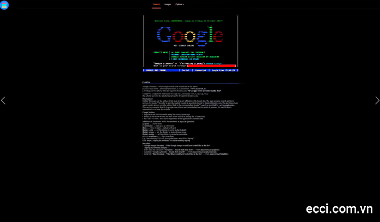 Bạn sẽ không khỏi ngỡ ngàng khi thấy Google hôm nay có vẻ “khang khác” mọi khi với trò đùa Google Terminal