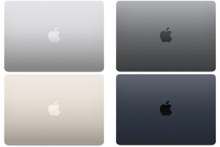 4 tùy chọn màu sắc để lựa chọn trên chiếc MacBook Air M2 mới này