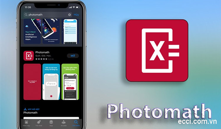 Photomath là phần mềm giải toán dành cho smartphone với hàng triệu lượt cài đặt