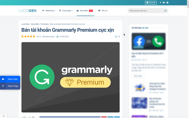 Lợi ích khi sử dụng sửa lỗi ngữ pháp tiếng Anh Grammarly Premium tại Lucid Gen