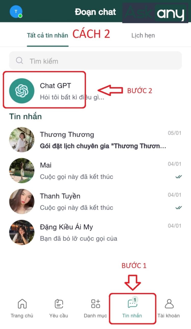 Cách tạo tài khoản ChatGPT miễn phí tại app Askany