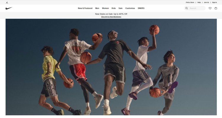 Website bán hàng Nike