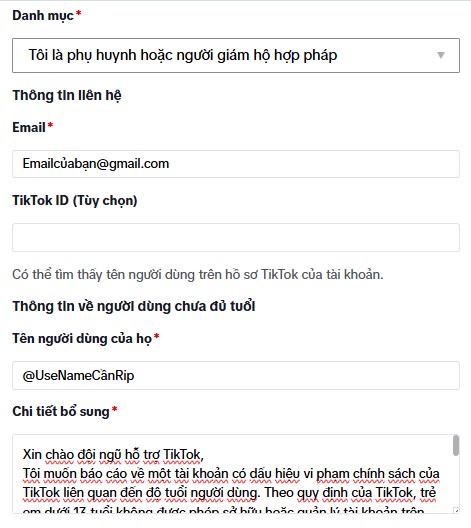 Rip Kênh TikTok Bằng Cách Báo Cáo Chủ Kênh Dưới 13 Tuổi.