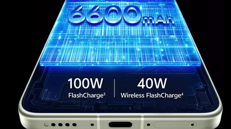 Viên pin Blue Ocean 6600 mAh và sạc nhanh 100W